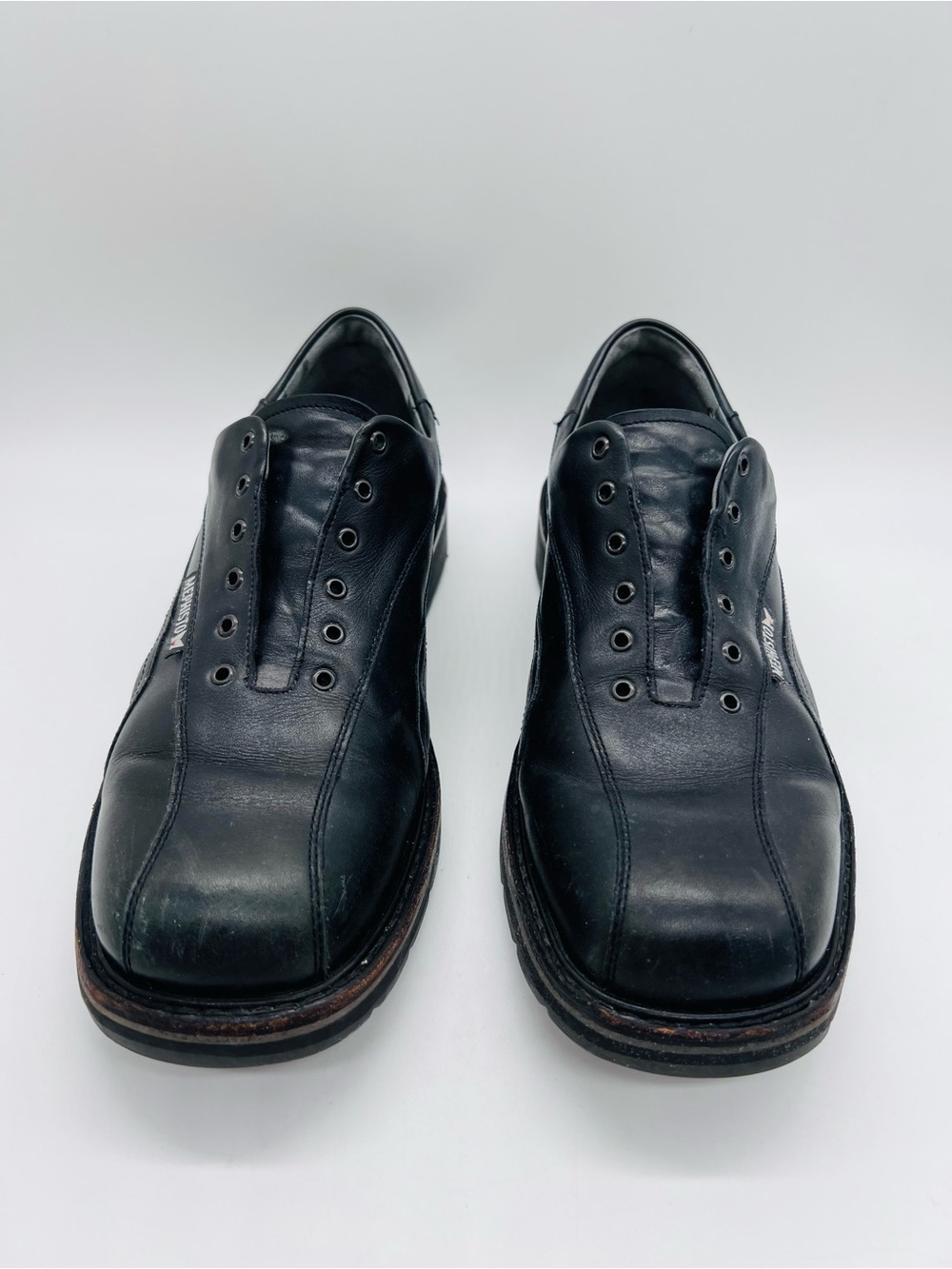Memphisto Men's Goodyear Welt Black Leather Shoes Size 10